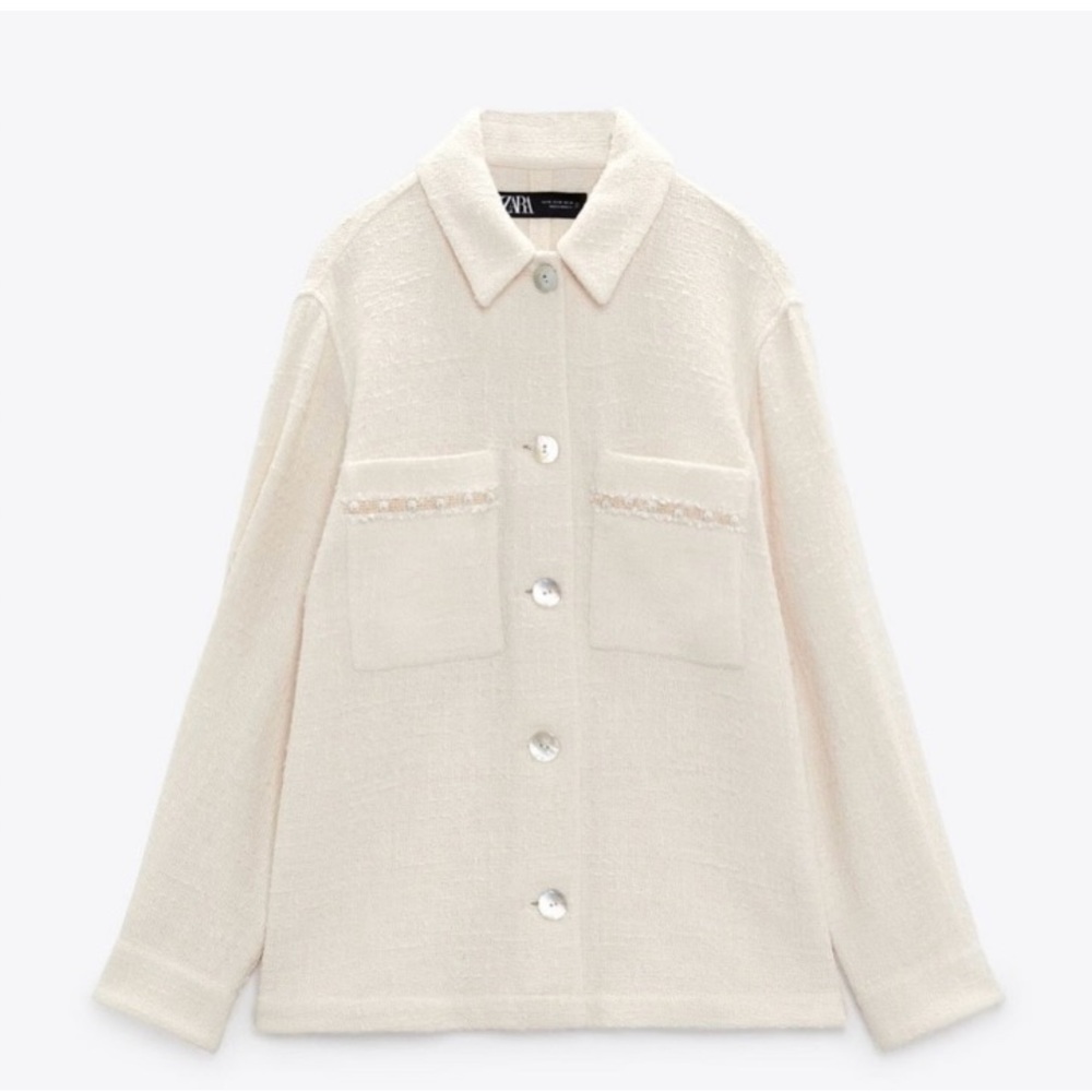 Textured with pearls detail blouse